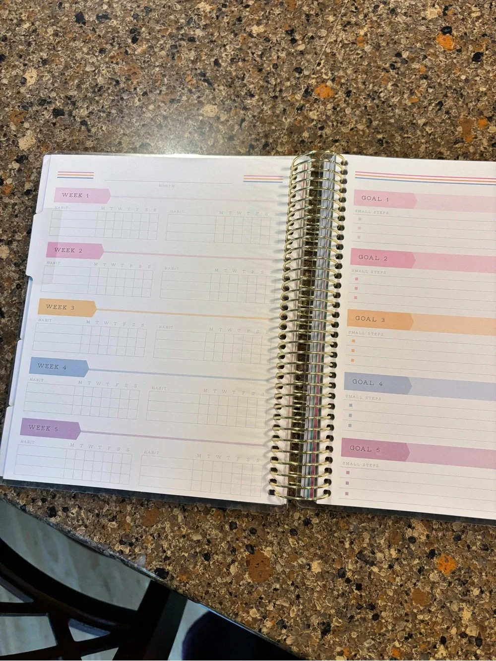 Make it Happen Back to School Spiral Bound Planner/lots of stickers